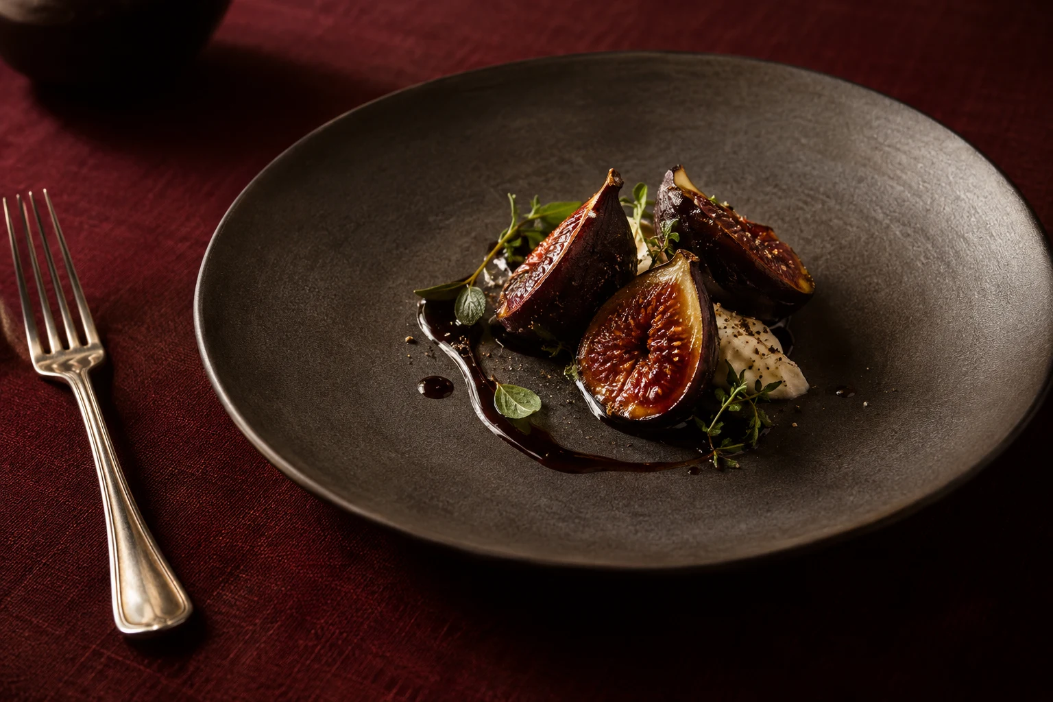 Imagined editorial dining still life